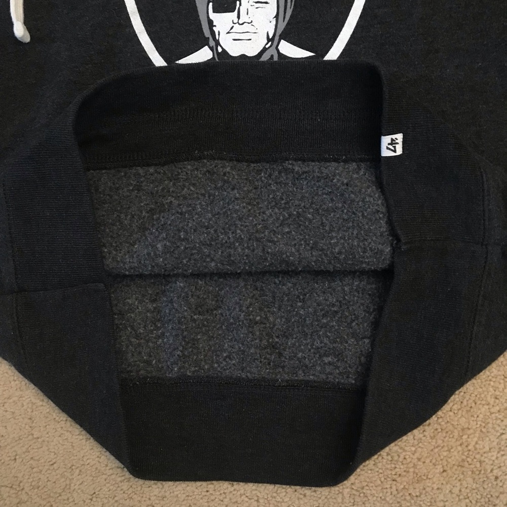 Las Vegas Raiders NFL Hoodie Sweatshirt Sweater Mens Small Football Fan Gear - Picture 7 of 8